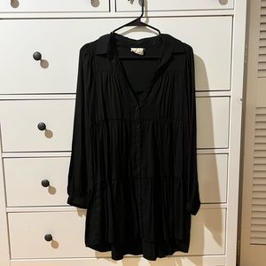 Black flowy dress